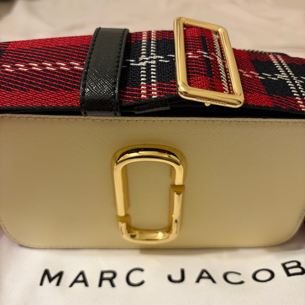 Marc Jacobs Cream and Turquoise Snapshot Camera Crossbody Bag - Picture 3 of 7